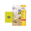 0400794396967-Avery - 1625 Étiquettes amovibles jaune fluo - 38,1 x 21,2 mm - Impression laser - réf L7-P_79439696_4-5