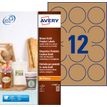0400794397070-Avery - 240 Pastilles adhésives - kraft - diamètre 60 mm - réf L7106-20-P_79439707_1-0