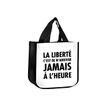 3700572709635-Kiub Messages - Sac cabas blanc - La liberté c'est de n'arriver jamais à l'heure-P_79439795_1-0