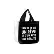 3700572709642-Kiub Messages - Sac cabas noir - Fais de ta vie un rêve-P_79439796_1-0
