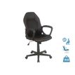 3397702728194-Fauteuil de bureau BOGOTA - accoudoirs fixes - noir avec surpiqûres rouge-P_79439946_1-0