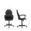 3397702728194-Fauteuil de bureau BOGOTA - accoudoirs fixes - noir avec surpiqûres rouge-P_79439946_8-7
