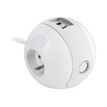 3760110686385-WATT & CO WATTBALL - Multiprise 3 prises - 2 prises 16A + 1 prise 6A + 2 USB - blanc-P_79440273_3-2
