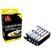 3584770907334-Cartouche remanufacturée Canon CLI-581XXL/PGI-580XXL - pack de 5 - noir, noir photo, cyan, magenta, ja--2