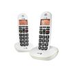 7322460055493-Doro PhoneEasy 100W Duo - téléphone sans fil + combiné supplémentaire - blanc-P_79440586_1-0