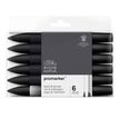 884955070413-ProMarker - Pack de 6 marqueurs double pointe - noir et autres-P_79440719_1-0