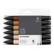 884955070406-ProMarker - Pack de 6 marqueurs double pointe - ton de chair-P_79440728_1-0