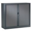 2012349453384-Lot 1 armoire haute + 1 armoire basse monobloc à rideaux - anthracite-P_79440796_2-1