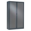 2012349453384-Lot 1 armoire haute + 1 armoire basse monobloc à rideaux - anthracite-P_79440796_3-2