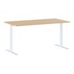 Table de réunion modulaire YES ! - 160 cm - Pieds blancs - Chêne
