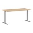 3483600858641-Bureau YES ! - 120 cm - Pieds ajustables gris - Chêne-P_79440942_2-0