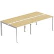 3660141253801-Bureau Bench 4 personnes EASYDESK - soit 4 plateaux L140xP60xH75 cm (L280 x P126) - Hêtre-P_79441000_1-0