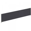 Ecran de séparation cadre aluminium H33 x L120 cm - cadre aluminium blanc - toile anthracite
