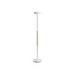 3595560028047-Unilux - Lampadaire Pryska - LED - variateur d'intensité tactile - 180 cm - blanc/bois-P_79441153_1-0