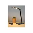 3595560029402-Unilux - Lampe de bureau pliable Linka - LED - USB + chargeur sans fil - noir-P_79441158_4-3