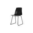 3660141232578-Lot de 2 chaises CUBE - Pieds trapèzes acier noir - assise noire-P_79441230_2-1