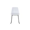 3660141232592-Lot de 2 chaises CUBE - Pieds trapèzes acier noir - assise blanche-P_79441231_1-0