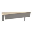 Voile de fond pour bureau EVIDENCE - largeur 80 cm - anthracite