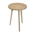 2012349512371-Table ronde - H105 cm - 80 cm - 3 pieds bois - plateau imitation chêne--0