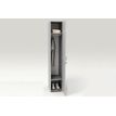 Armoire vestiaire 1 porte - H185 x L33 x P52 cm - Gris