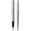 3026980932572-Parker Jotter - Coffret stylo plume et stylo à bille doré - pointe moyenne-P_79442784_2-1
