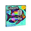 3026980611255-Sharpie Poisson - Pack de 28 marqueurs permanents - pointes et couleurs assorties-P_79442797_1-0