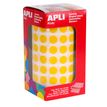 8410782048510-Apli Agipa - Rouleau de pastilles adhésives - jaune - diamètre 10,5 mm--0
