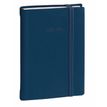 Agenda à élastique Silk - 1 jour par page - 12 x 17 cm - bleu marine - Quo Vadis