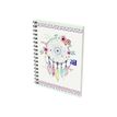 3020120144993-Oxford Boho Chic - Carnet de notes à spirale A6 - 100 pages - petits carreaux-P_79444622_9-8