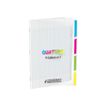 Conquérant Classique Quattro - Cahier 4 en 1 - 24 x 32 cm - 140 pages - grands carreaux (Seyes) - transparent