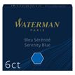 Waterman - 6 cartouches d'encre pour stylo plume - bleu