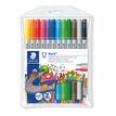 STAEDTLER Noris Club 320 - Twin-tip fibre-tip pen - verschillende kleuren - inkt op waterbasis - 3 mm / 1 mm - fijn / fijn - pak van 12
