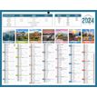 CBG Planète Mini - Bankkalender - wandmontage - 2018 - 7 maanden per pagina - 210 x 265 mm - met datum