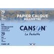 CANSON La Pochette - Overtrekpapier - A4 - 12 vellen - voorzien van ruiten