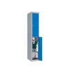 Vestiaire 2 casiers (à monter) - colonne de départ - H180 x L30 x P50 cm - gris/bleu