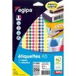 APLI-Agipa - Verschillende kleuren - 8 mm rond 2058 etiket(ten) etiketten voor meervoudige doeleinden