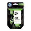 HP 350/351 - Zwart, kleur (cyaan, magenta, geel) - origineel - inktcartridge - voor Officejet J6415; Photosmart C4382, C4450, C4470, C4472, C4524, C5225, C5275, C5288, C5570