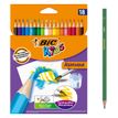 BIC Kids Aquacouleur - 18 Crayons de couleur aquarellables