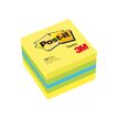 Post-it - Mini Bloc Cube citron - jaune/vert/bleu - 400 feuilles - 51 x 51 mm