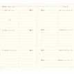 Oberthur 17 - Recharge pour organiseur - 1 semaine sur 2 pages à l'horizontal - 10 x 17 cm