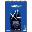 Canson XL Mix Media - Bloc dessin croquis - 30 feuilles - A4 - 300 gr - blanc
