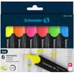 Schneider Job - Markeerstift - voor faxpapier - rood, blauw, groen, geel, oranje, roze - inkt op waterbasis - 1-5 mm - pak van 6
