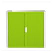 Paperflow easyOffice - Keukenkast - 2 planken - 2 deuren - metaal, polypropyleen, high-impact tinted polysterene - wit, groen