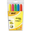 BIC Marking Highlighter Grip - Pack de 5 surligneurs - couleurs assorties