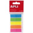 Apli - Marque-pages (Index) - 12 x 45 mm - couleurs assorties