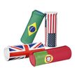 Trousse ronde World - 1 compartiment - 4 drapeaux disponibles - Viquel
