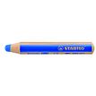 STABILO Woody 3 in 1 - Crayon de couleur pointe large - bleu d'outremer