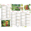 Oberthur Dans Mon Jardin - Planner - wandmontage - 2015 - 6 maanden per pagina - 270 x 210 mm - met datum