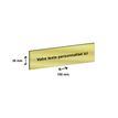 3459590648166-Plaque boîte à lettres personnalisée avec votre texte - 100 x 30 mm - dorée - adhésivée prête à--0