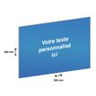 Plaque professionnelle en aluminium anodisé - personnalisée avec votre texte - 300 x 200 mm - Epaisseur 1 mm - bleue - adhésivée prête à poser
